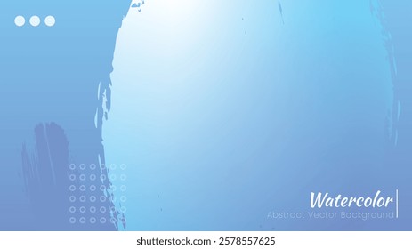 Abstract Vector Background with Brush Stroke Style Shapes