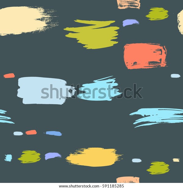 Abstract Vector Background Brush Stroke Seamless Stock Vector (Royalty