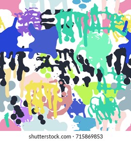 Abstract vector background with brush strokes. Modern trendy design. 