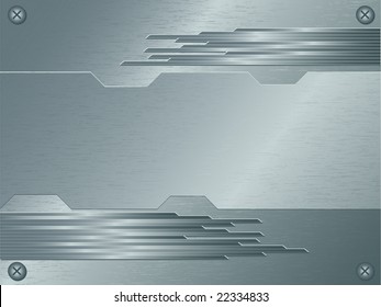 abstract vector background of brushed metallic surface