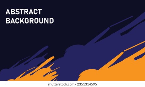 abstract vector background brushes blue and yellow