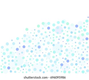 Abstract vector background with bubbles. Blue circles or dots for your amazing design.

