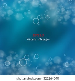 abstract vector background with bubbles and copy space. Eps10