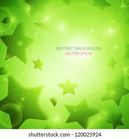 abstract vector background business stars music party bright green glowing presentation disco