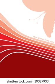 Abstract vector background - butterfly