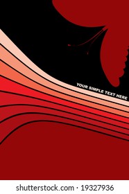 Abstract vector background - butterfly