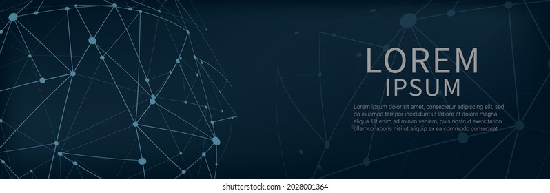 Abstract vector background. Card in a futuristic style. Elegant background for business presentations. Lines, point, plane in 3D space. security protection. global news. vector