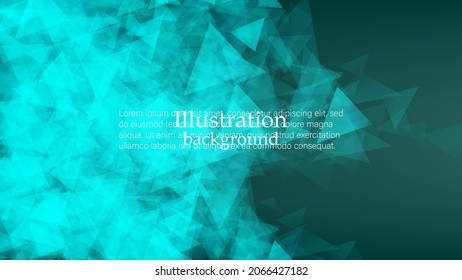 Resumen del fondo vectorial. Tarjeta de estilo futurista. Elegante entorno para presentaciones de negocios. Líneas, punto, plano en espacio 3D.