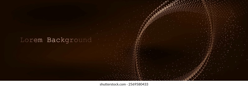 Abstract vector background. Card in a futuristic style. Elegant background for business presentations. Lines, point, plane in 3D space.Abstract Music background. Big Data Particle Flow Visualisation. 