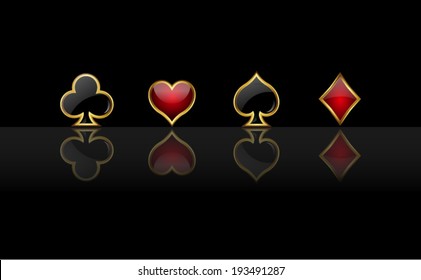 Abstract vector background with casino design elements 