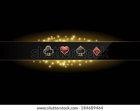Abstract vector background with casino design elements