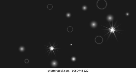 Abstract vector background. Chaotic stars shine in the night sky. Design element for postcard, poster, business card, cover.