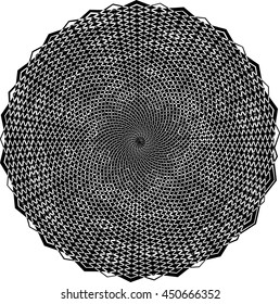 Abstract vector background in circle.