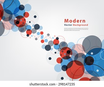 abstract vector background of circle technology concept