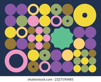 Abstract vector background with circles.