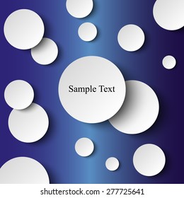 Abstract Vector Background with Circles