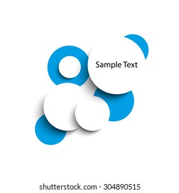 Abstract Vector Background with Circles