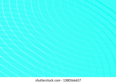 Abstract vector background of circles and curves. Light blue background.