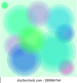 Abstract vector background - circles on the water during the rain. Backgrounds & textures shop.
