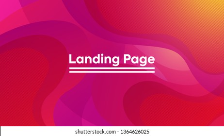 Abstract vector background, with circles, waves, roundness and curves shapes. Bright and modern colors, good for landing pages, posters and banners. Eps file full editable.