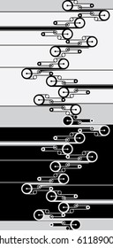 Abstract vector background with circular elements.