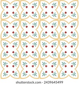 abstract vector background with classic floral ornament and calm colors