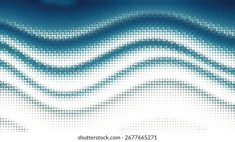 Abstract vector background with clean blue and white gradient wave pattern formed with geometric triangles creating modern minimal digital texture perfect for websites posters branding presentations