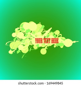 abstract vector background with cloud of paint splashes