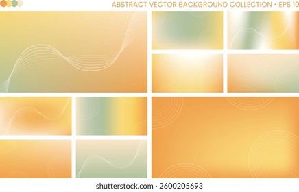 Abstract Vector Background Collection in Light Colors