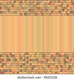 Abstract Vector Background, Color Comb Ornament Illustration