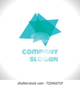Abstract vector background. Color company logo design