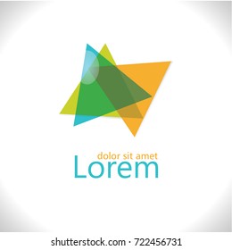 Abstract vector background. Color company logo design