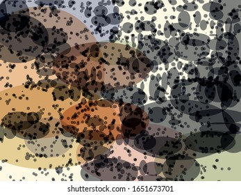 Abstract vector background. Color  composition of  overlapping transparent ellipse shapes