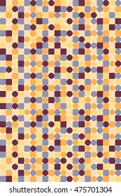 Abstract vector background. Color composition of repeated regular shapes.