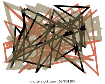Abstract vector background. Color composition of regular overlapping lines.