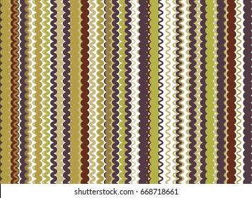 Abstract vector background. Color composition of regular striped wavy graphic elements.