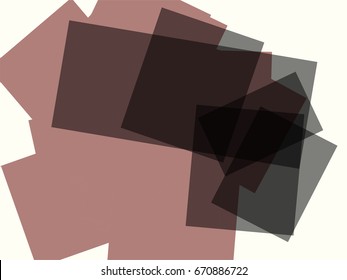 Abstract vector background. Color composition of irregular overlapping rectangular graphic shapes.