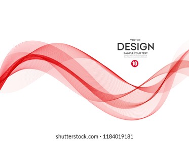 Abstract vector background, color flow waved lines for brochure, website, flyer design. Transparent smooth wave