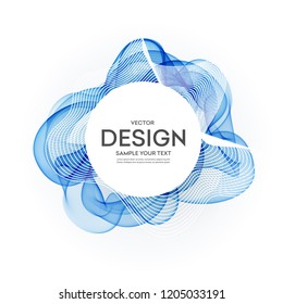 Abstract vector background, color flow waved lines for brochure, website, flyer design. Transparent smooth wave