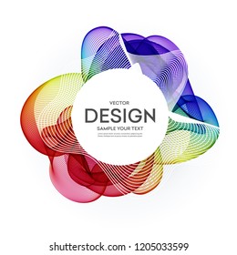 Abstract vector background, color flow waved lines for brochure, website, flyer design. Transparent smooth wave