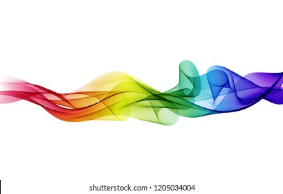 Abstract vector background, color flow waved lines for brochure, website, flyer design. Transparent smooth wave