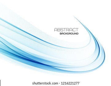 Abstract vector background, color flow waved lines for brochure, website, flyer design. Transparent smooth wave