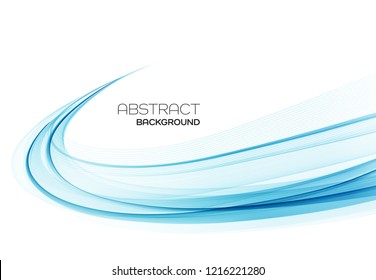 Abstract vector background, color flow waved lines for brochure, website, flyer design. Transparent smooth wave