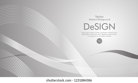 Abstract vector background, color flow waved lines . stock vector