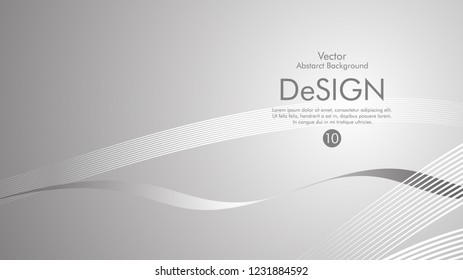 Abstract vector background, color flow waved lines . stock vector