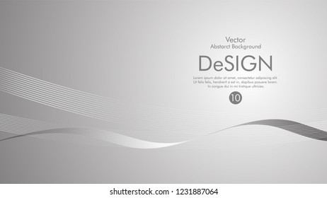 Abstract vector background, color flow waved lines . stock vector