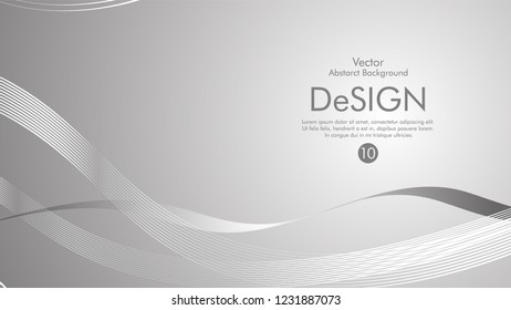 Abstract vector background, color flow waved lines . stock vector
