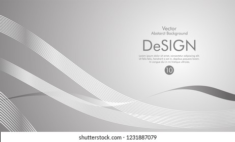Abstract vector background, color flow waved lines . stock vector