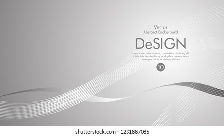 Abstract vector background, color flow waved lines . stock vector