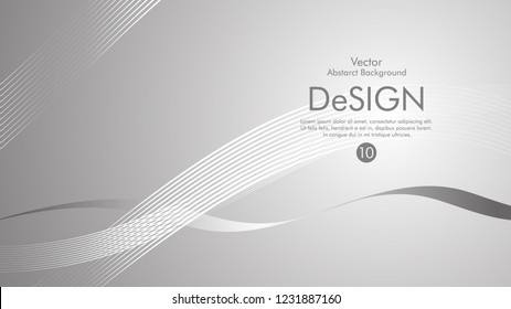 Abstract vector background, color flow waved lines . stock vector